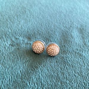 J.Crew “Diamond” & “Yellow Gold” Orb Stud Earrings